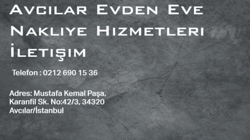 Avcılar Evden Eve Nakliye Hizmetleri İletişim görseli 1