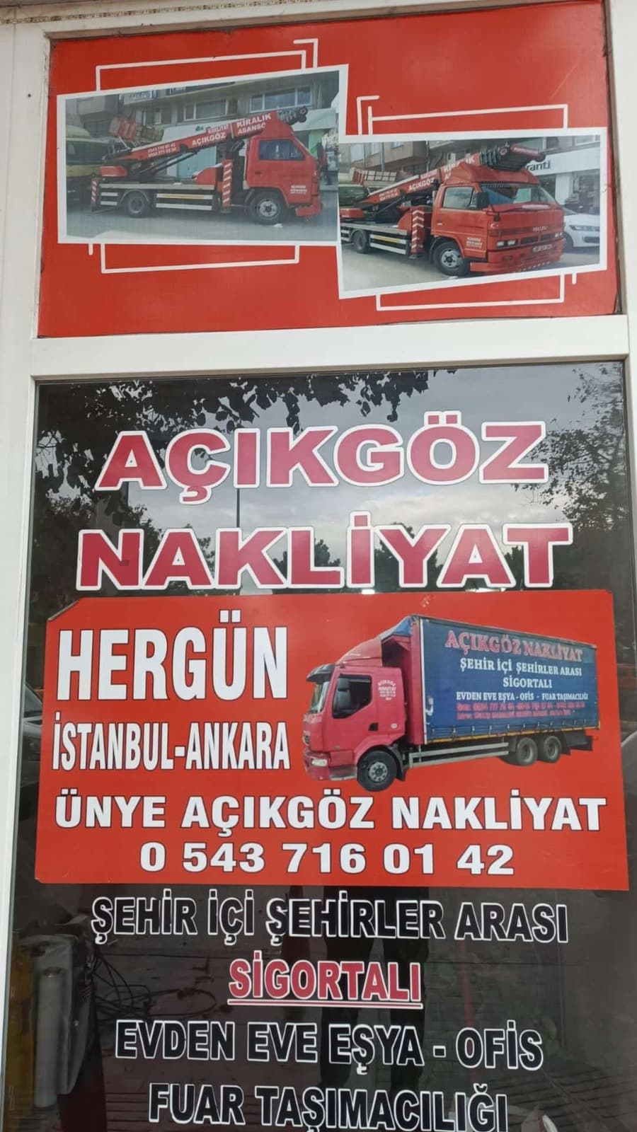 ÜNYE EVDEN EVE AÇIKGÖZ NAKLİYAT VE ASANSÖR KİRALAMA görseli 1