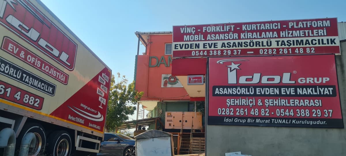 İDOL GRUP NAKLİYAT - Tekirdağ Evden Eve Nakliyat, Forklift, Kurtarıcı, Vinç & Lojistik görseli 1