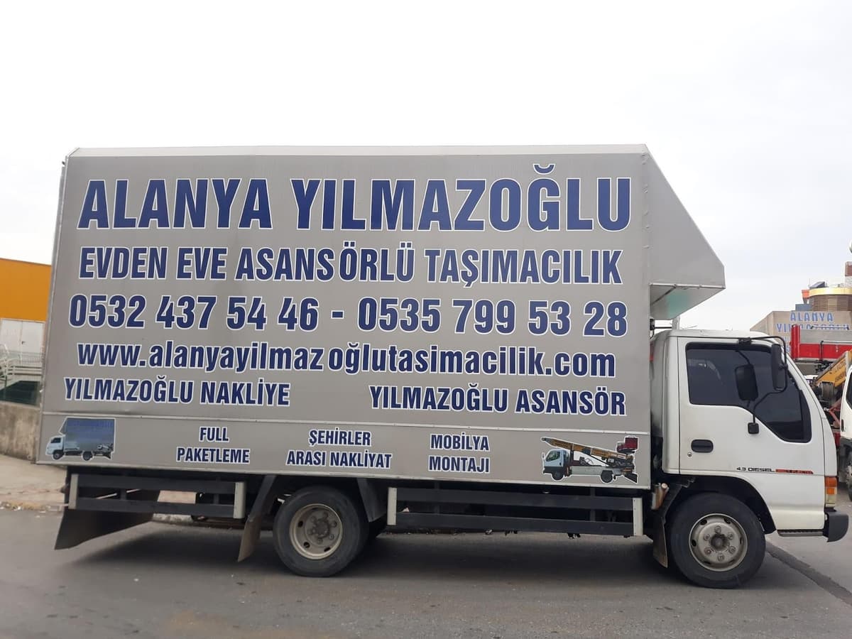 ALANYA YILMAZOĞLU EVDEN EVE ASANSÖRLÜ NAKLİYAT görseli 1