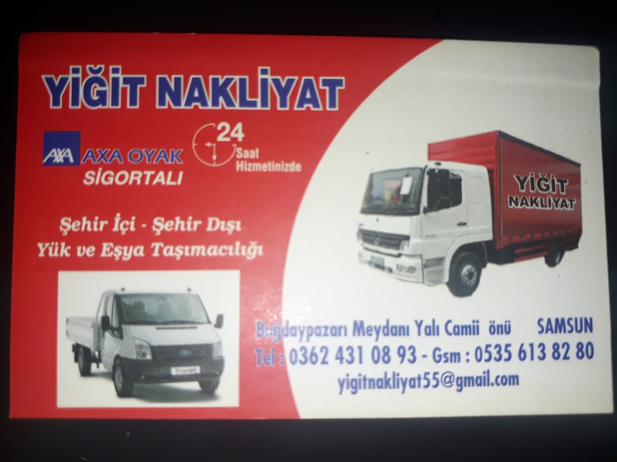 SAMSUN YİĞİT NAKLİYAT VE TAŞIMACILIK görseli 1
